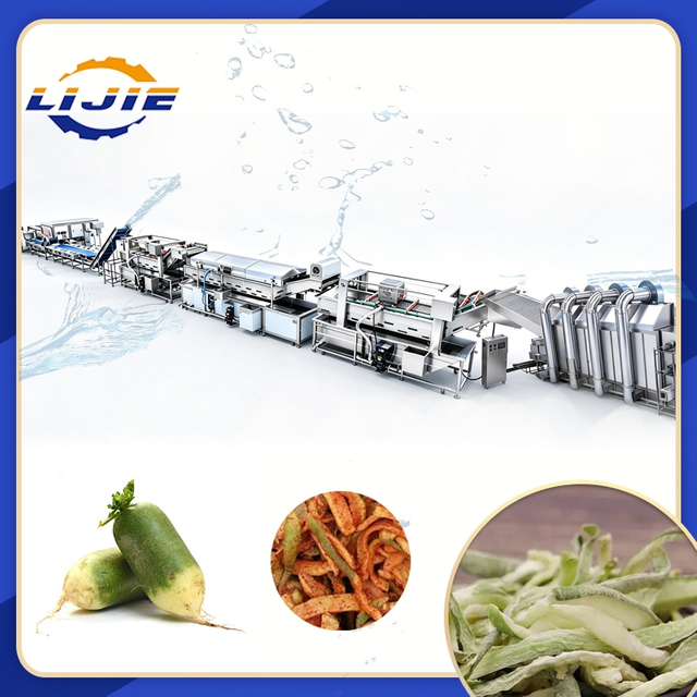 Radish Strips Cleaning And Drying Production Line