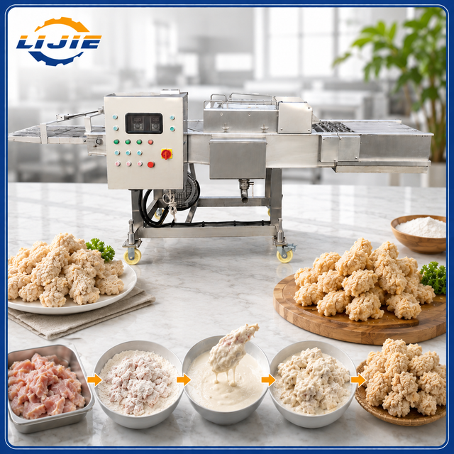 Chicken Nugget Battering Coating Machine