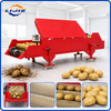 Industrial potato dry cleaning machine for continuous processing