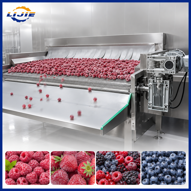 Industrial Automatic IQF Fluidized Bed Quick Freezer for Vegetables And Fruits