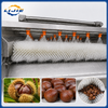 Multi-angle high pressure water spray nozzles for chestnut cleaning machine
