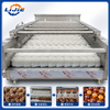 Complete chestnut brush roller cleaning line side view for nut processing plant