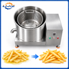 Removable perforated basket for French fries deoiling machine